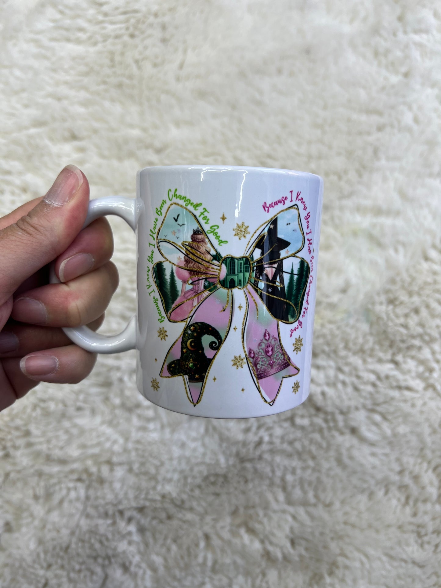 Mugs - Green/ Pink