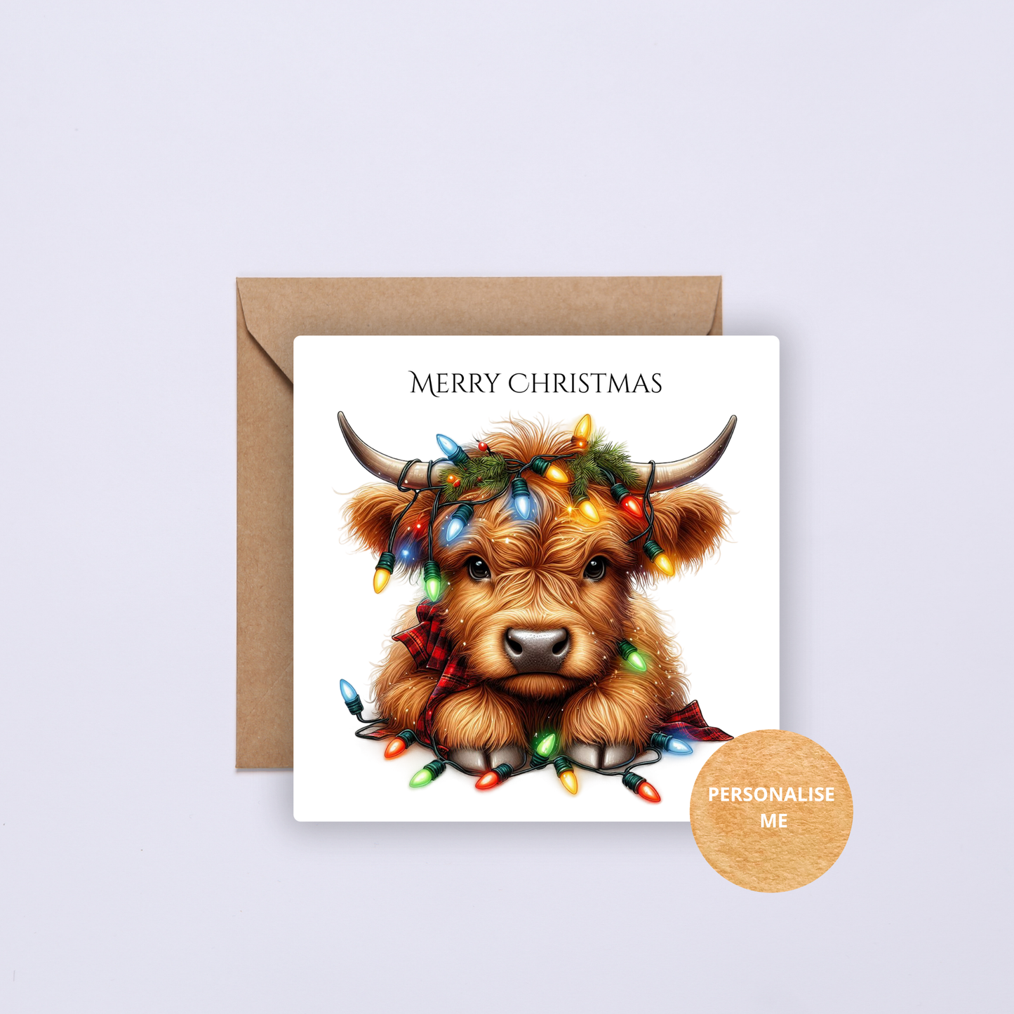 Christmas Card - Highland Cow