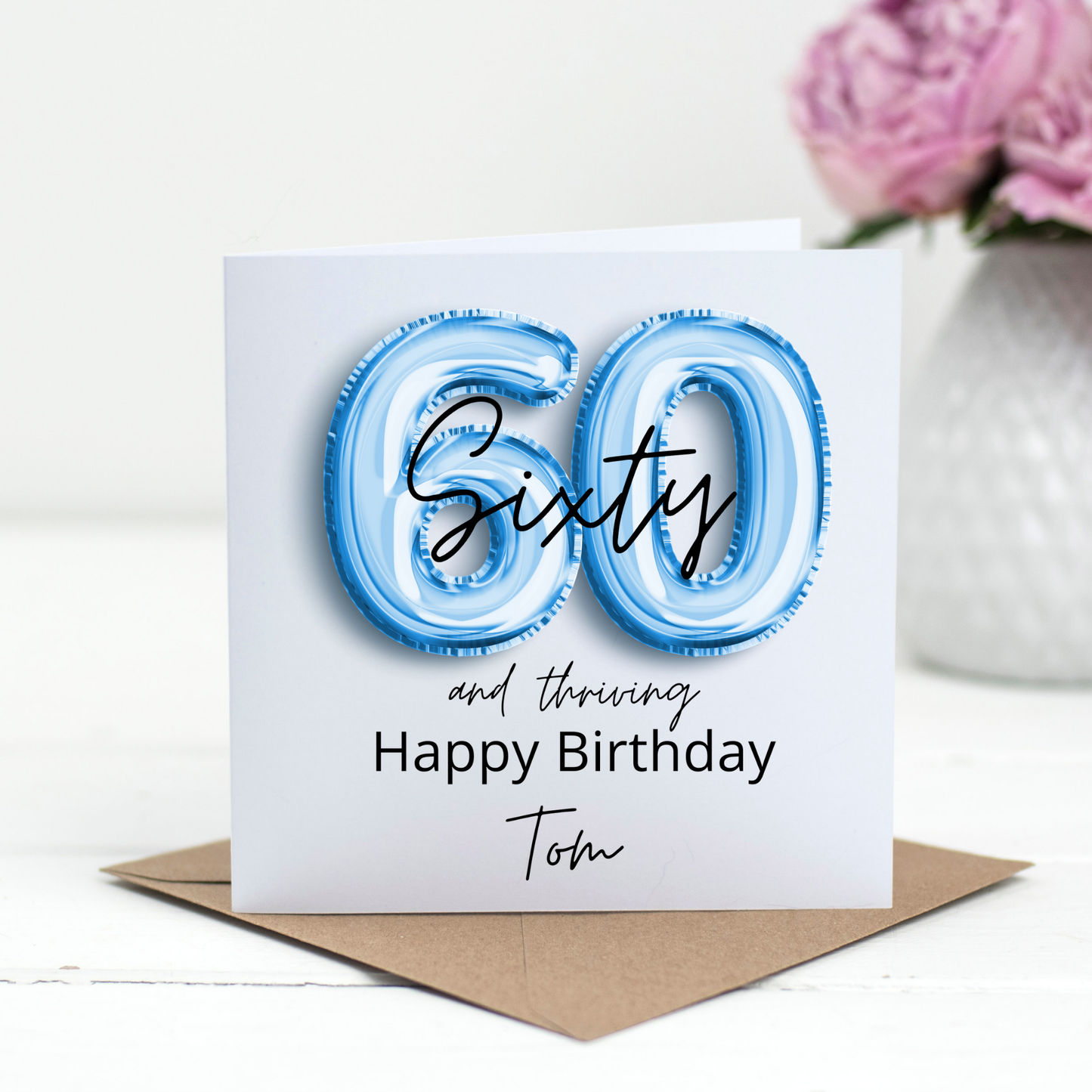 Personalised Birthday Card, Customise the Age