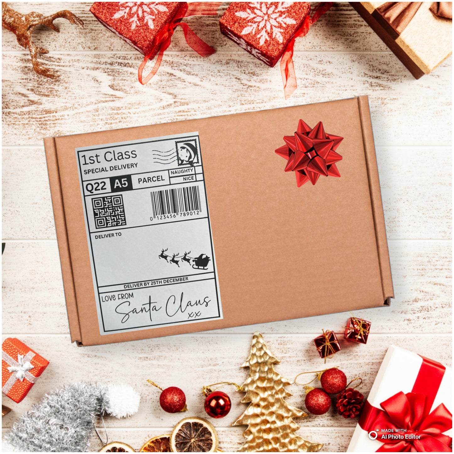 Christmas Eve Box Lables