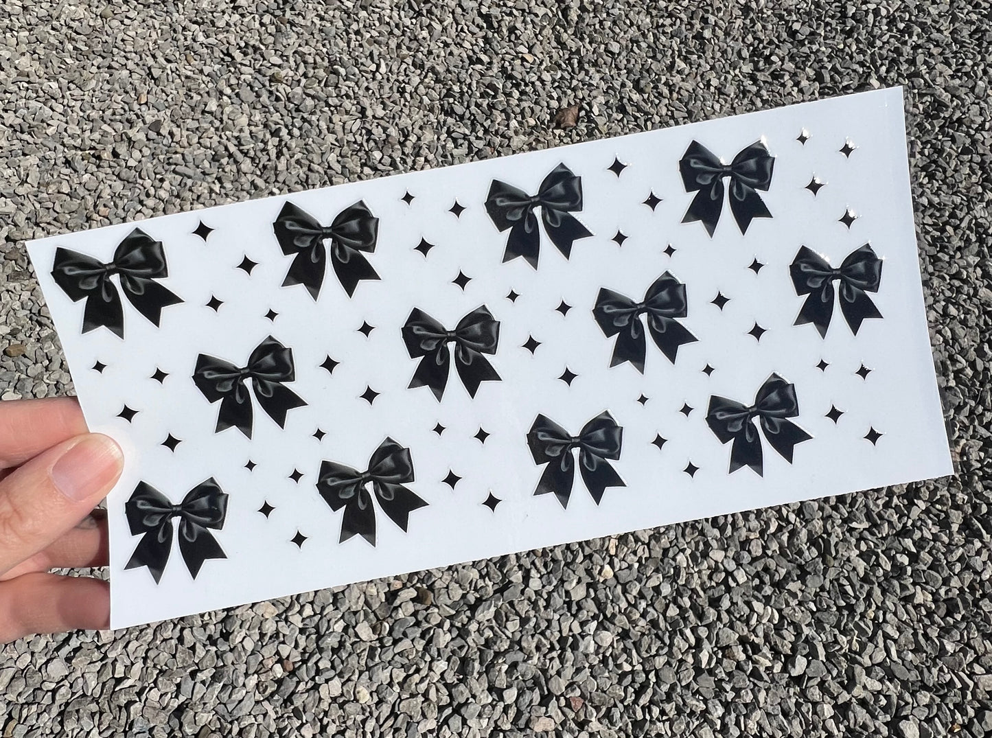 Black Bows 16oz UVDTF