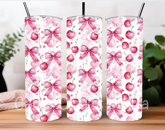 Tumbler - Cherry Bow