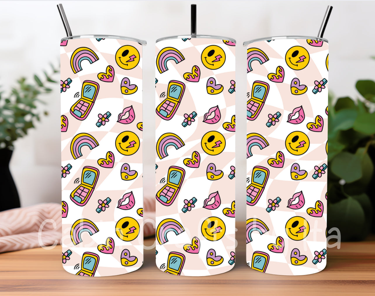 Tumbler - Retro Trendy Smile