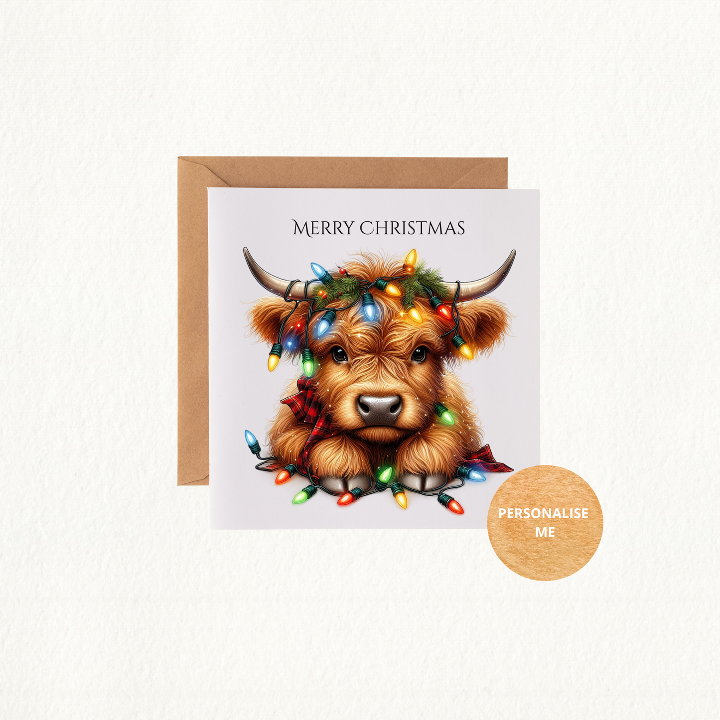 Christmas Card - Highland Cow