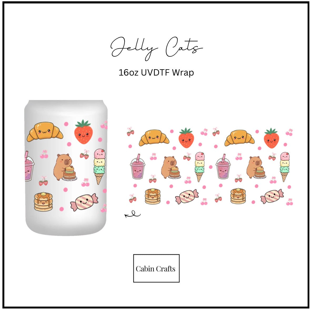 Jelly Cats 16oz UVDTF