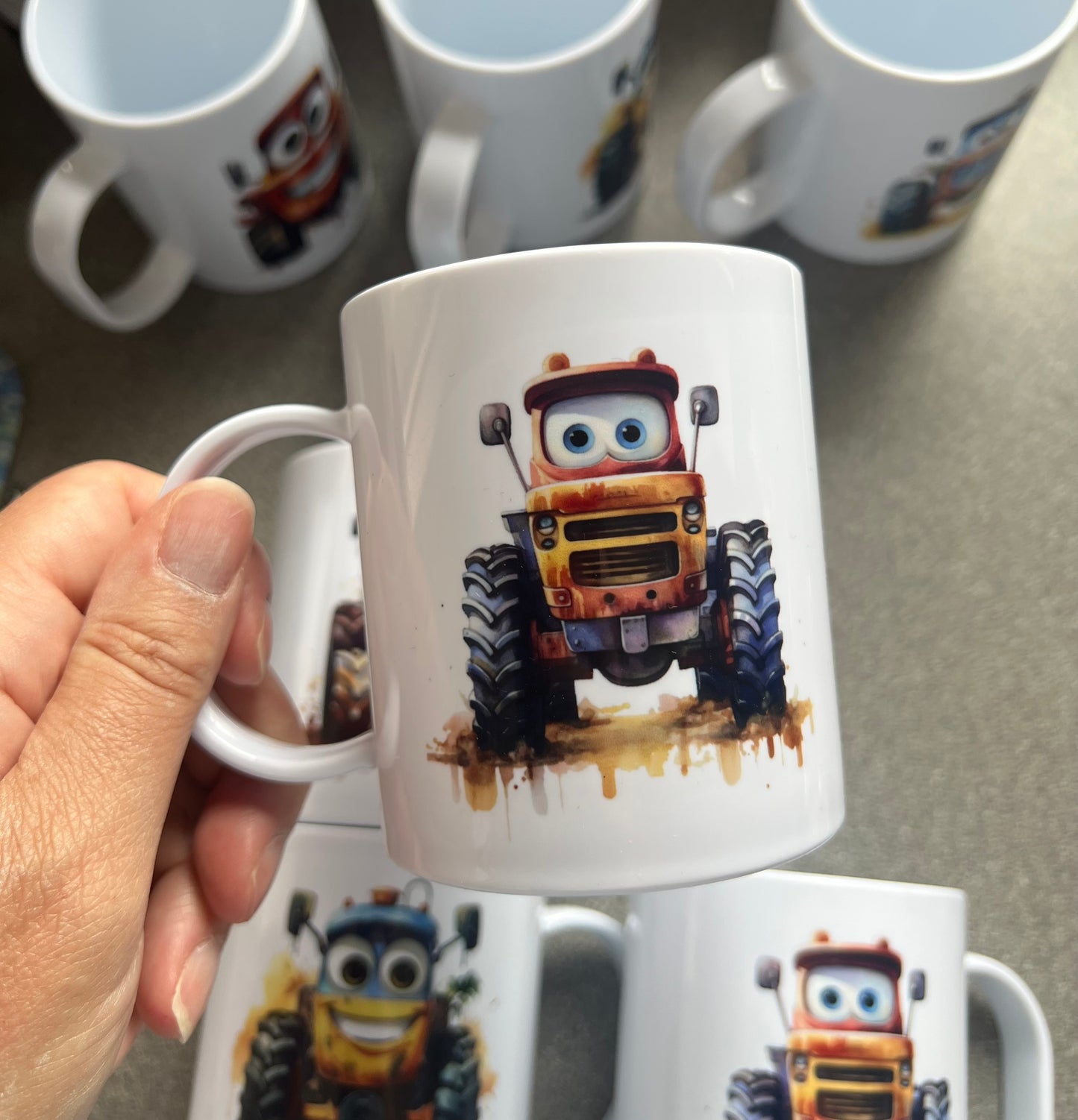 Plastic Mugs - Tractors