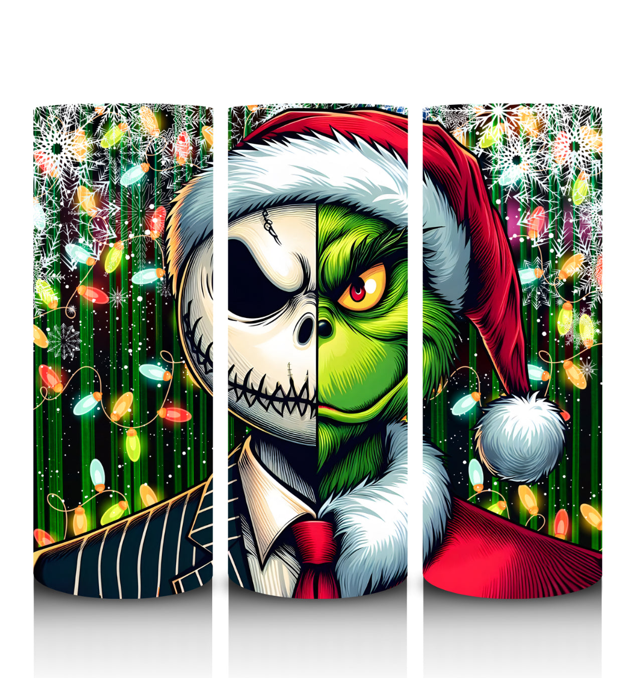 Christmas Tumbler - White/Green