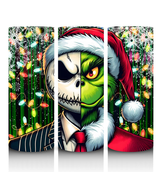 Christmas Tumbler - White/Green