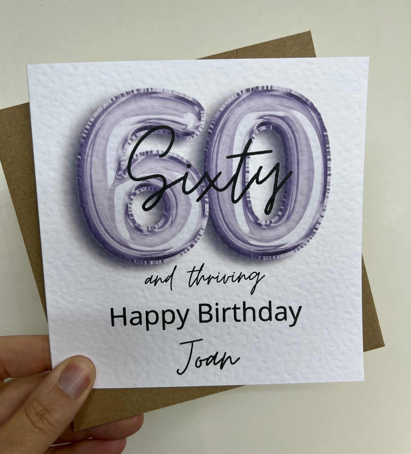Personalised Birthday Card, Customise the Age