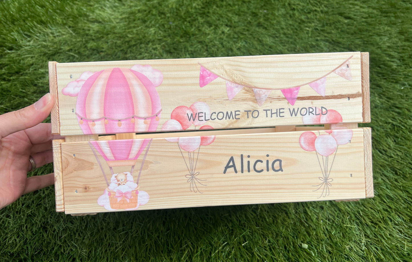 New Baby Girl Crate Box