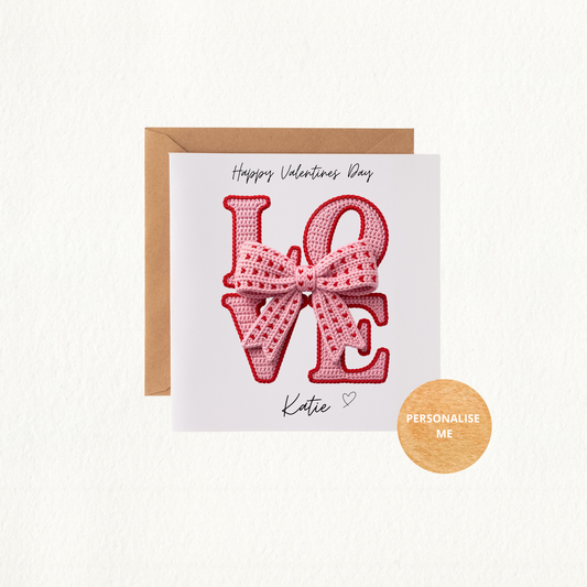 Personalised Valentines Day Card