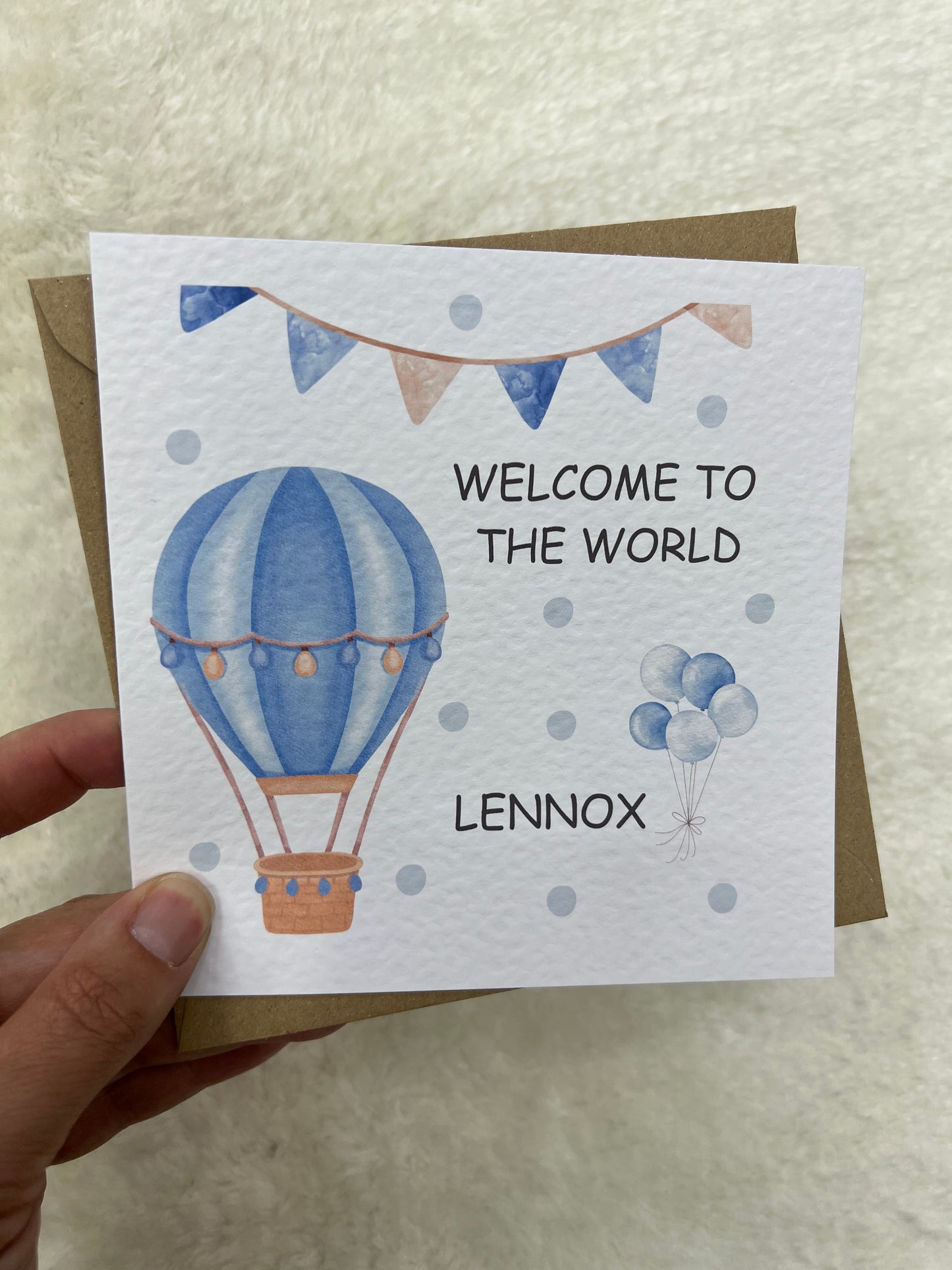 New Baby Card.  Pink or Blue
