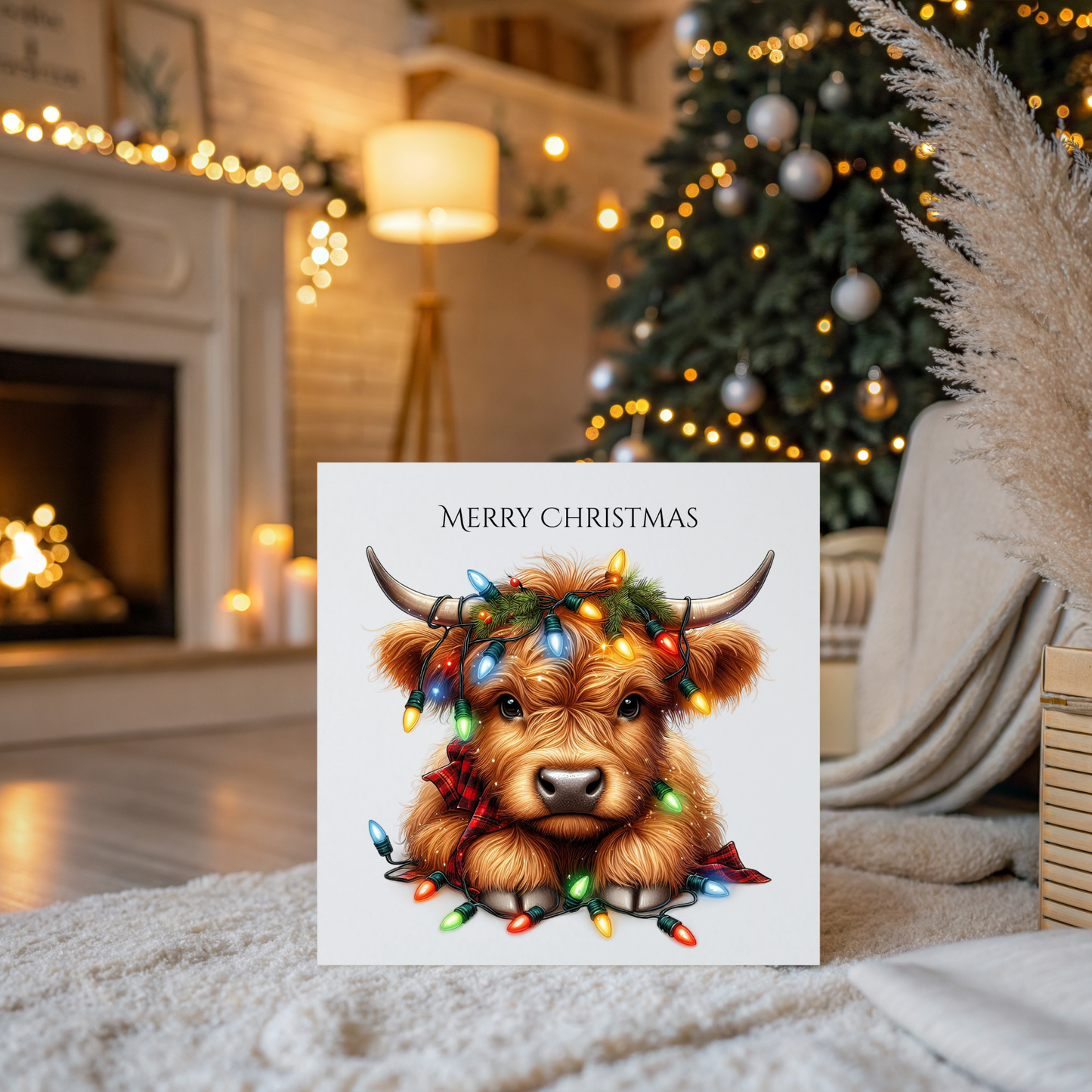 Christmas Card - Highland Cow