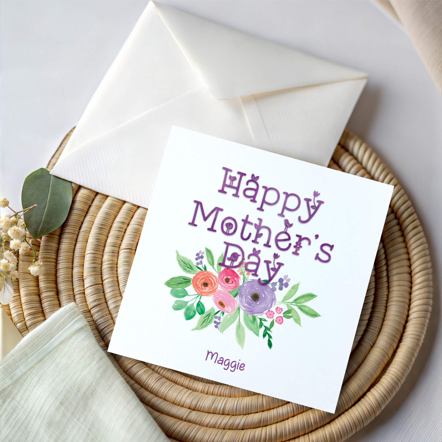 Personalised Mothers Day Card