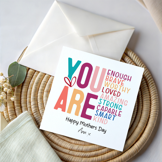 Personalised Mother Day Card