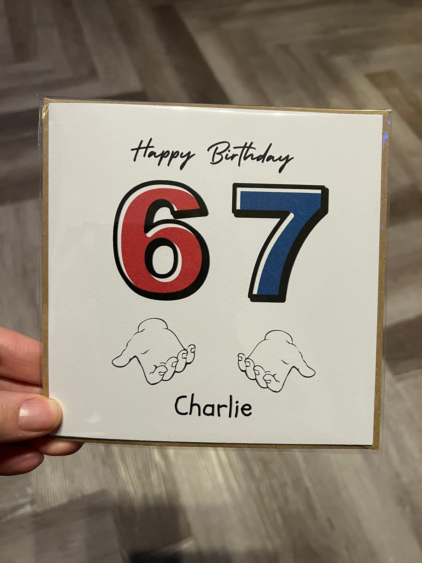 Personalised Birthday Card - 6 7