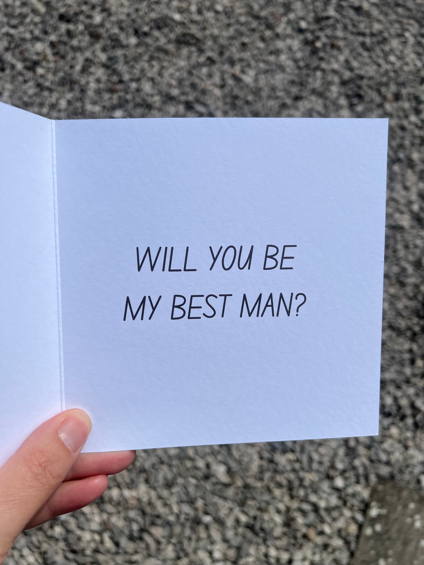 Best Man Card