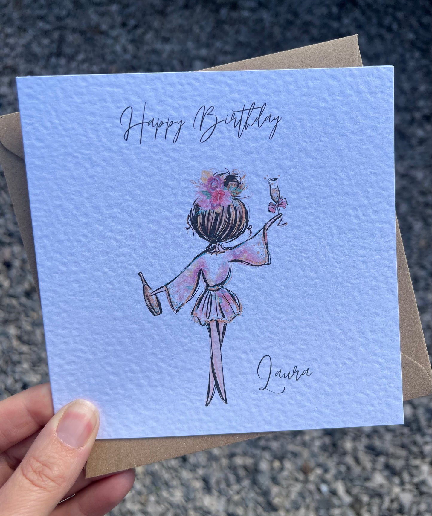 Birthday Card -Lazy Days