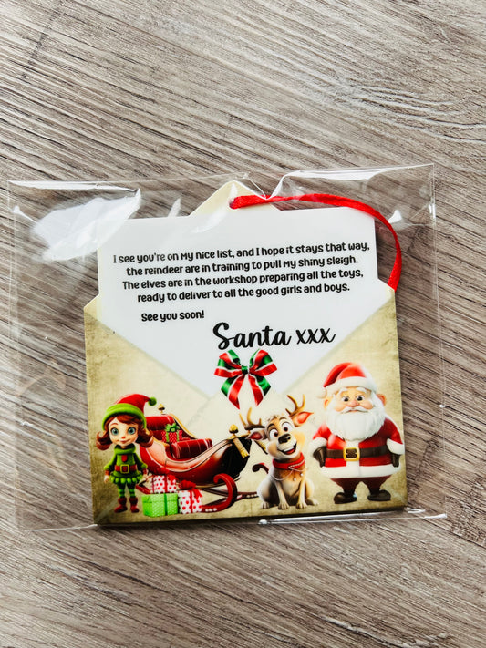 Letter to Santa Bauble