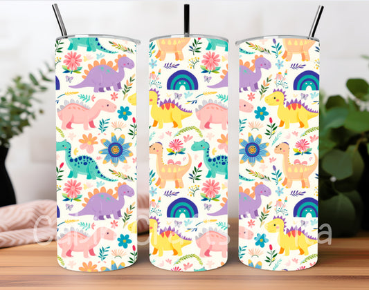 Tumbler - Pink Dino
