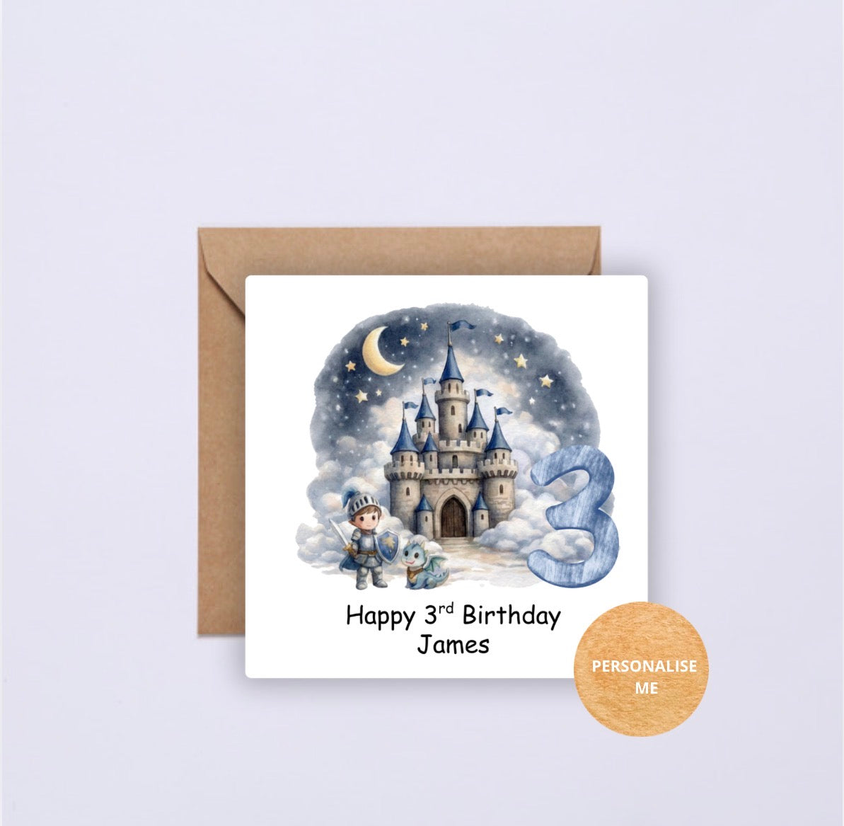 Castle Birthday Card