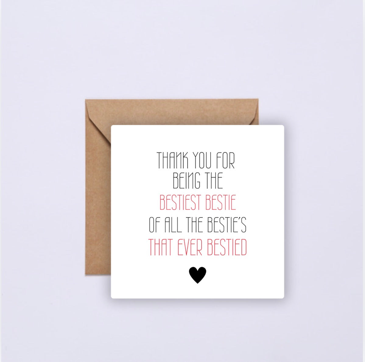 Best Friend Card
