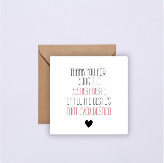 Best Friend Card