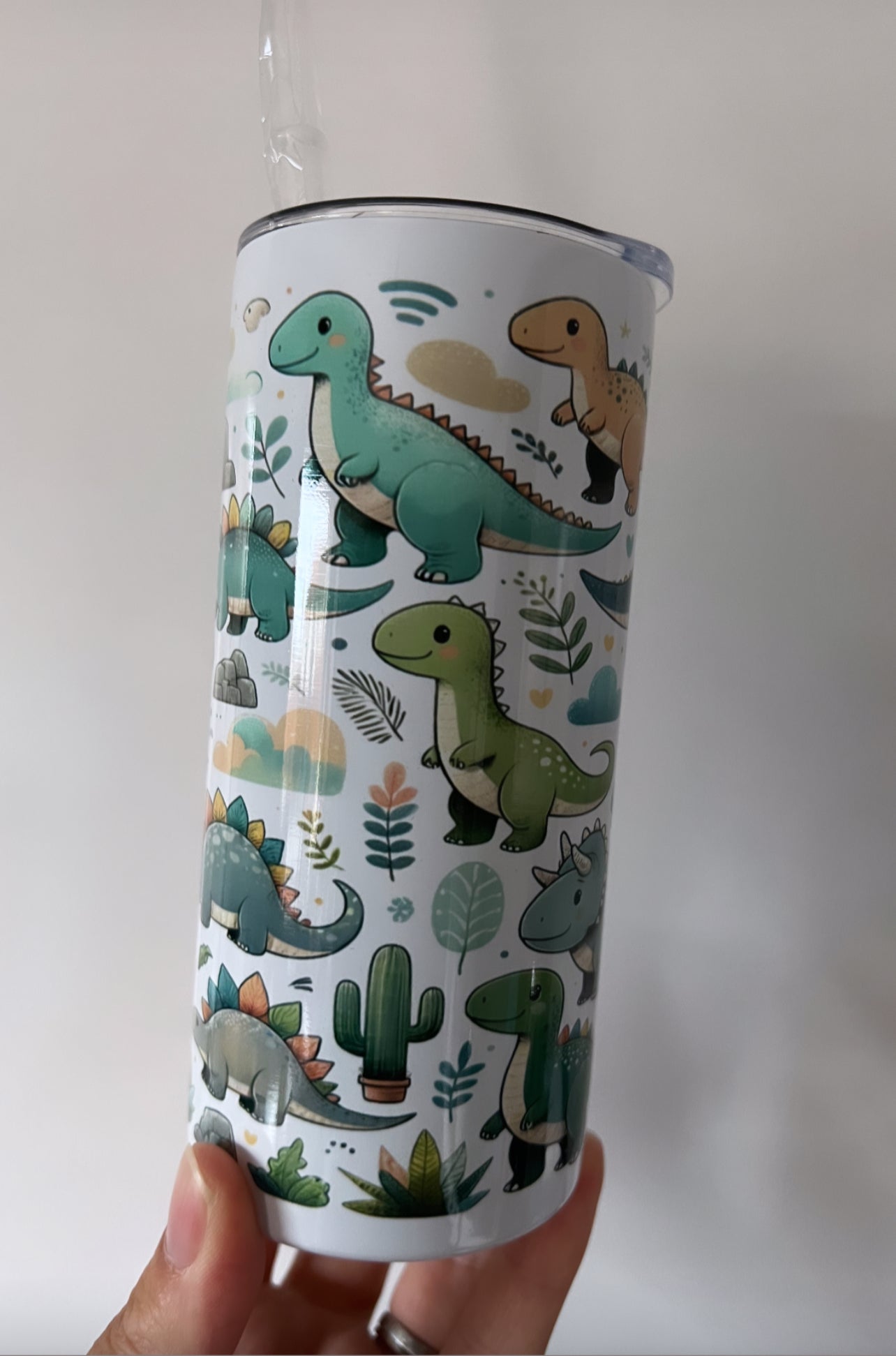 Tumbler - Green Dino
