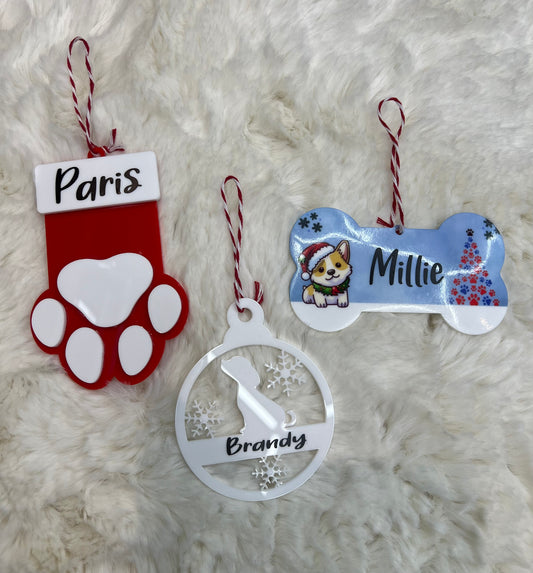 Christmas Dog Baubles