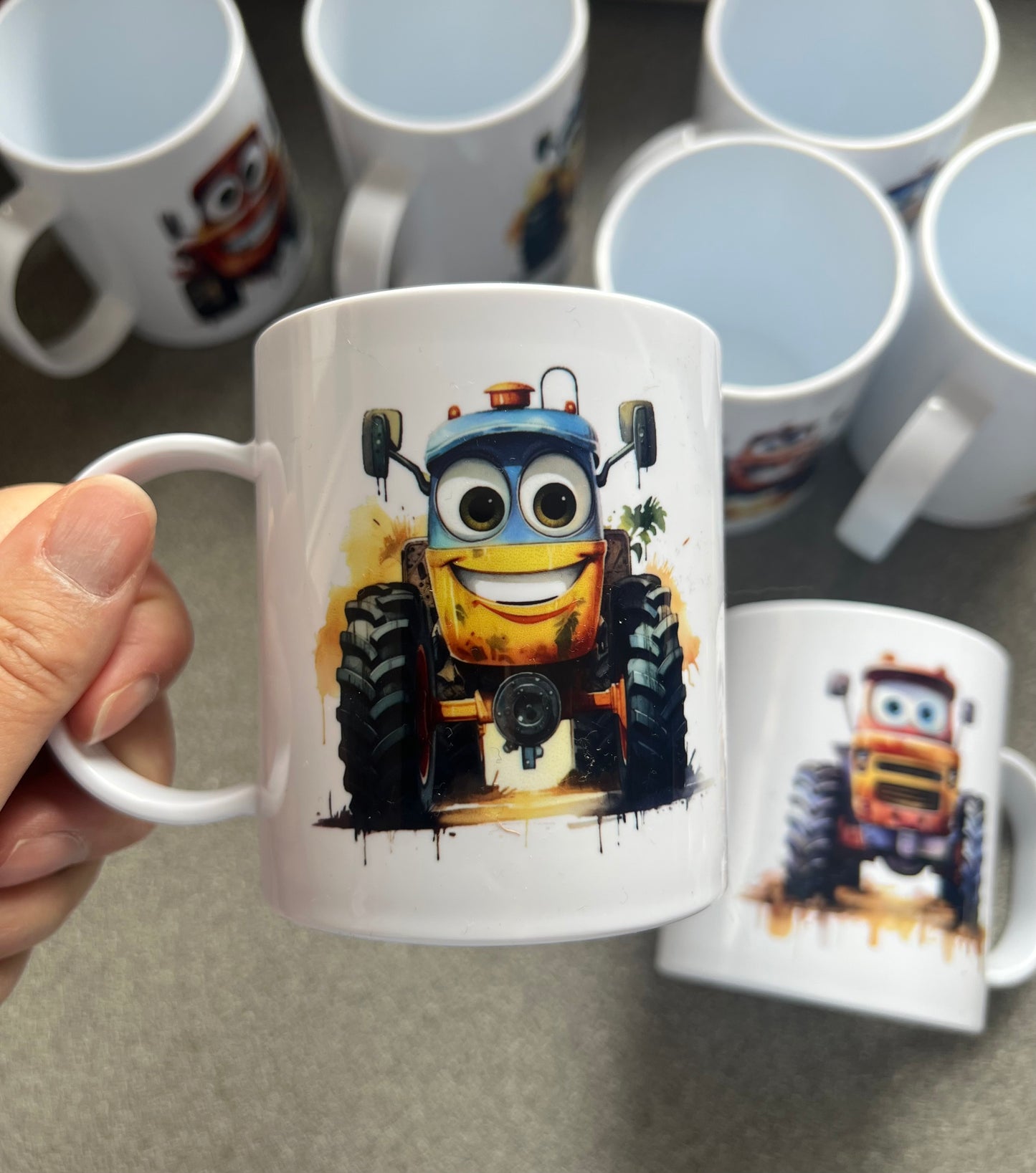 Plastic Mugs - Tractors
