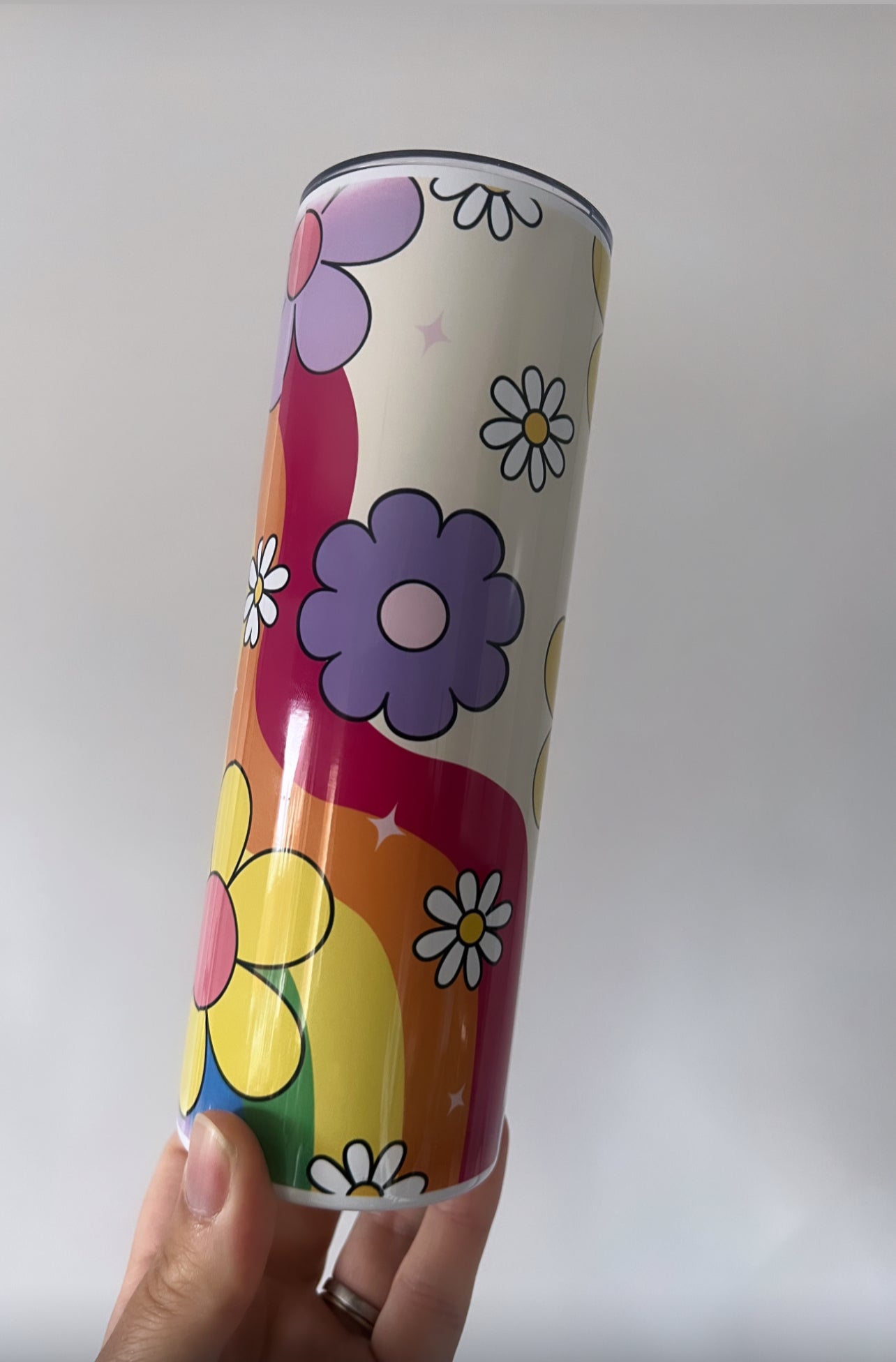 Tumbler - Retro Flowers