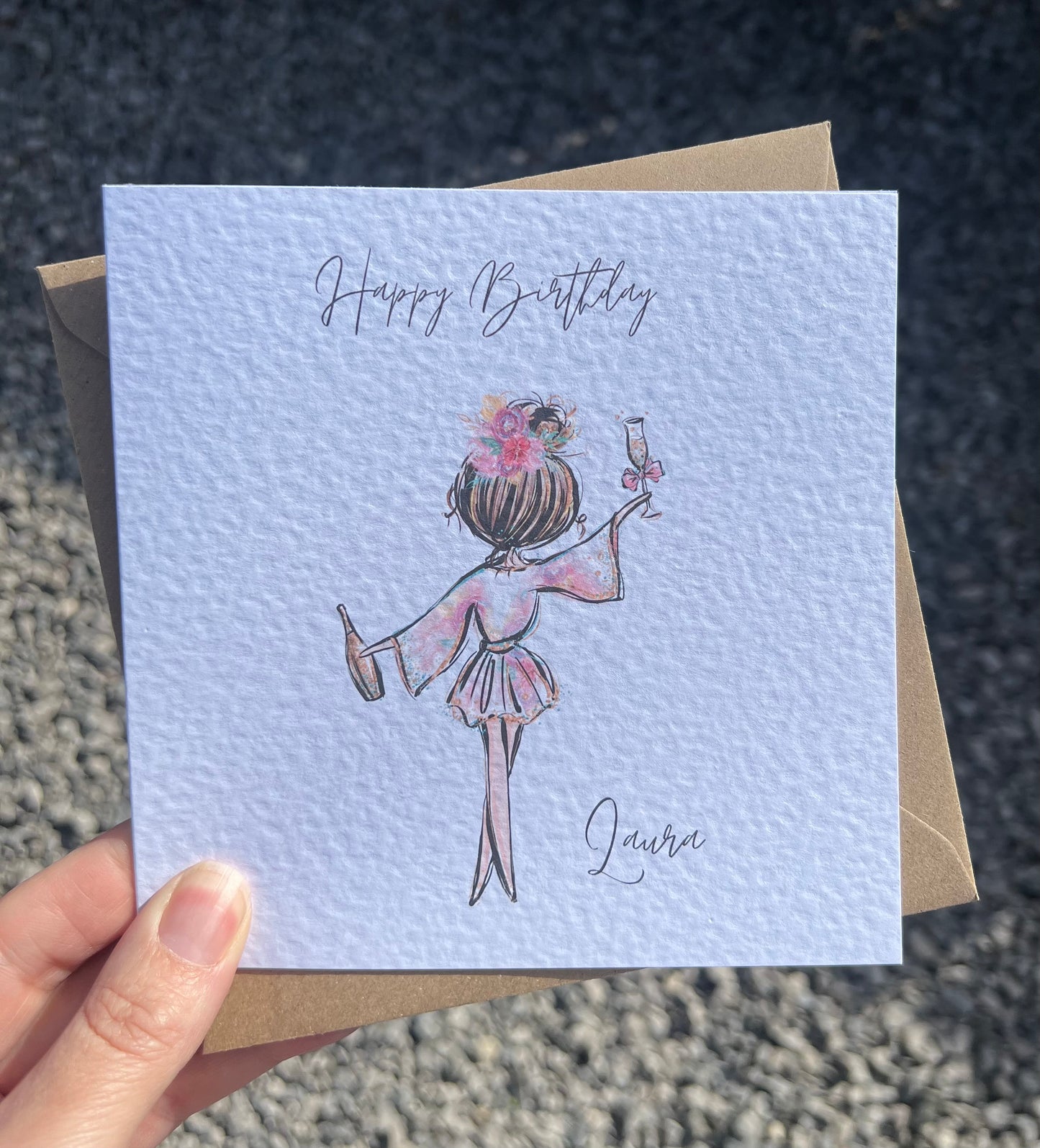 Birthday Card -Lazy Days