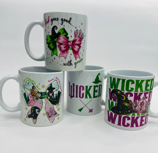 Mugs - Green/ Pink