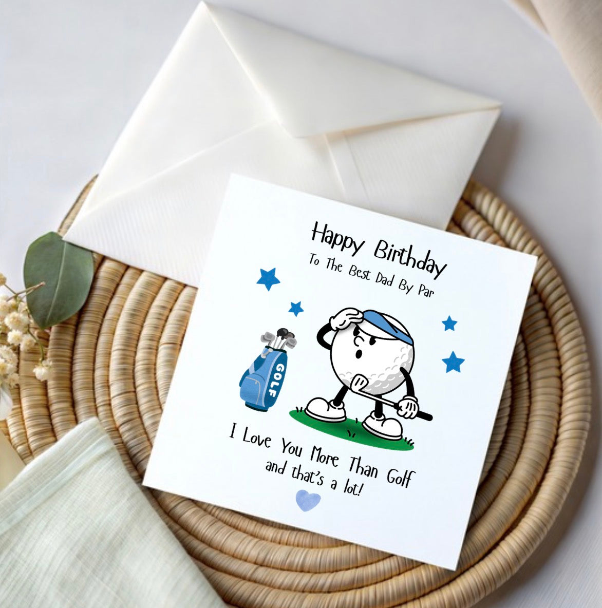 Golf Card - Choose colour (Father’s Day/ Birthday)