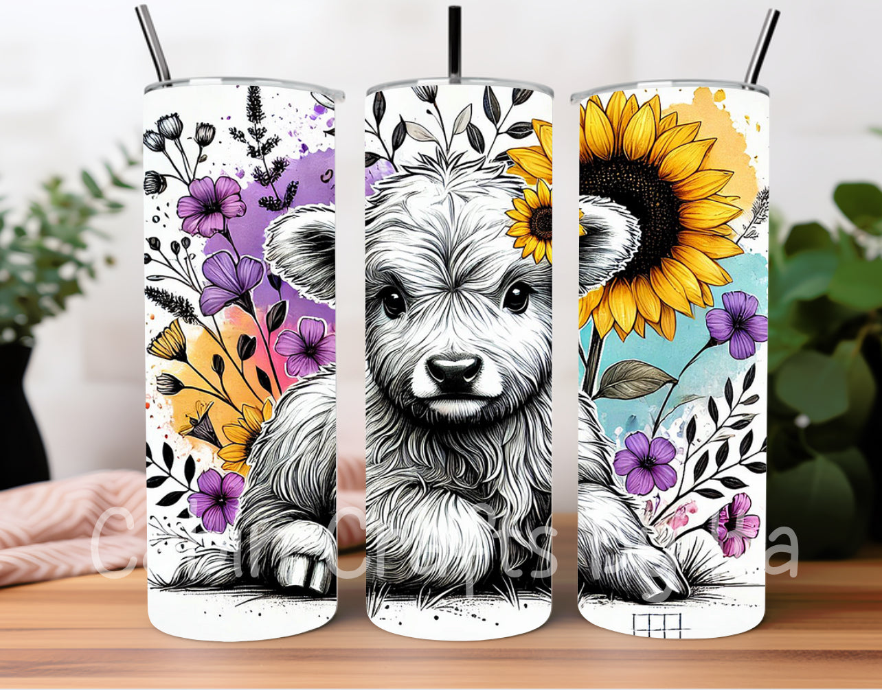 Tumbler - Highland Cow