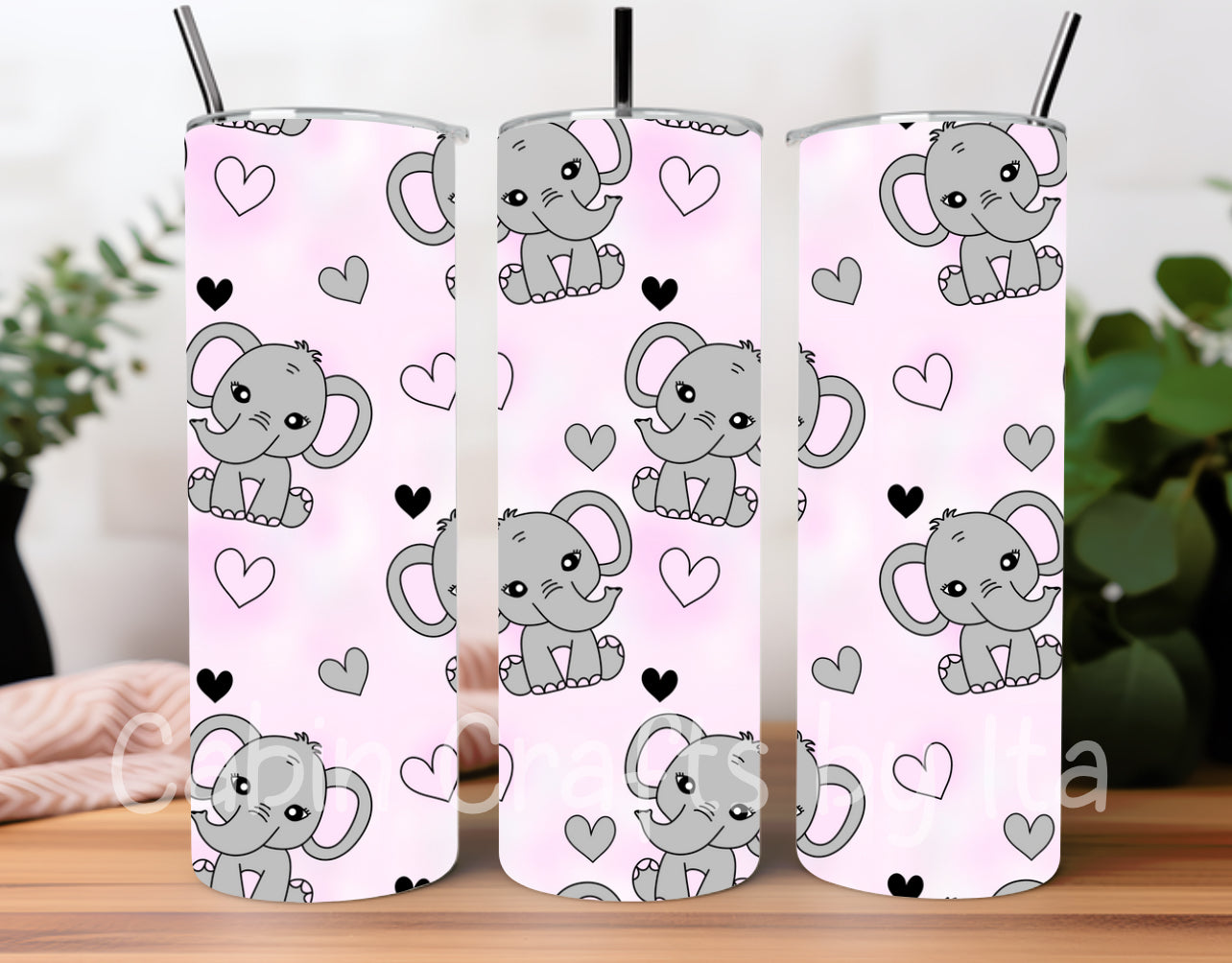 Tumbler - Elephants