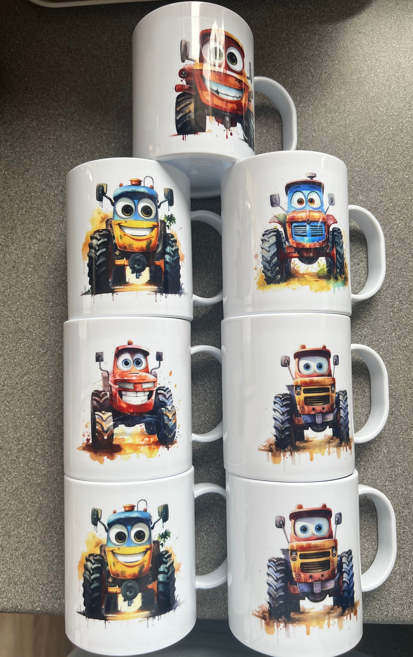 Plastic Mugs - Tractors