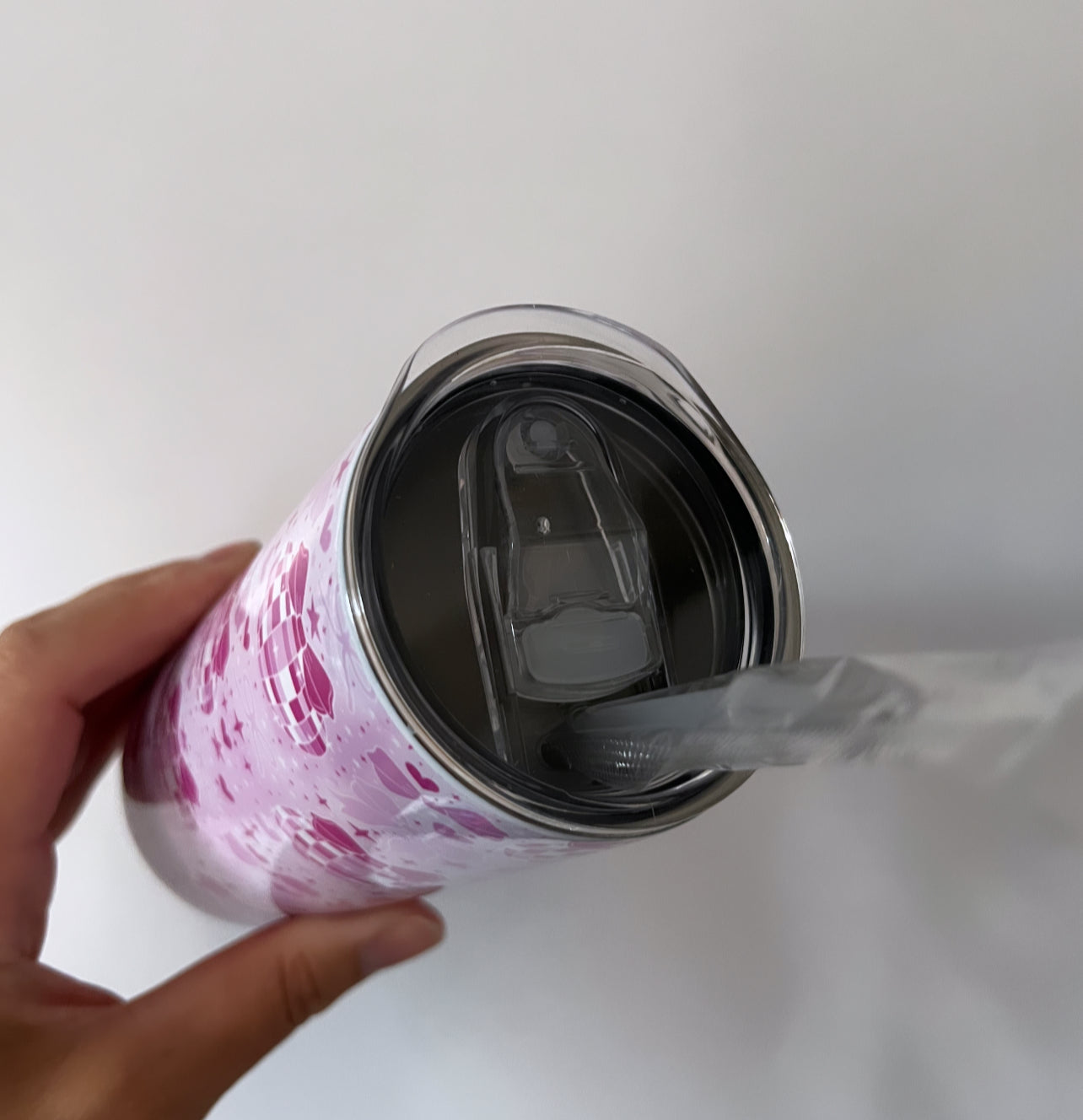 Tumbler - Pink Bow Disco