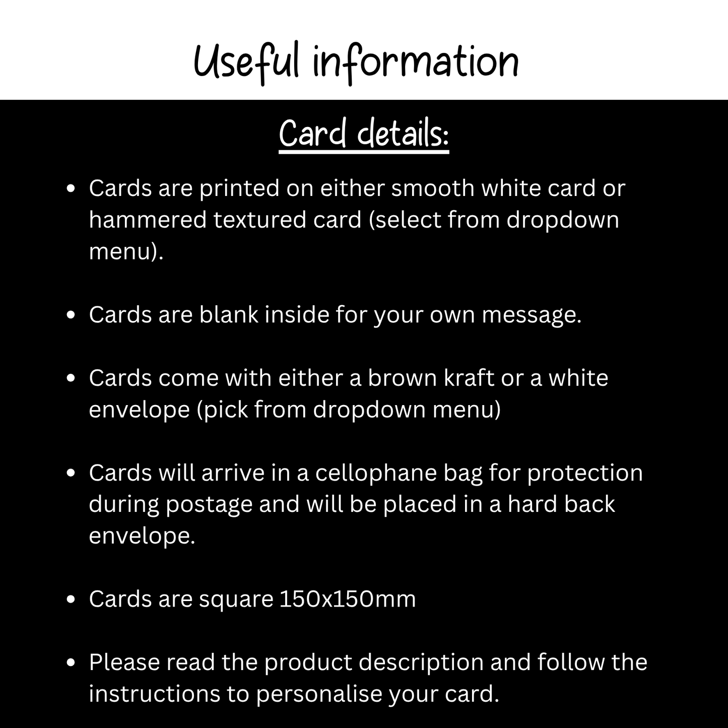 Personalised Mum Card - Hands