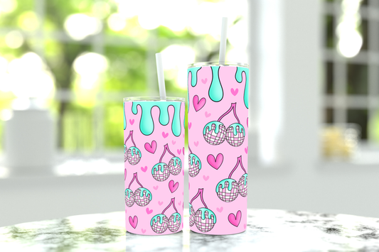 Tumbler - Cherry Disco Ball