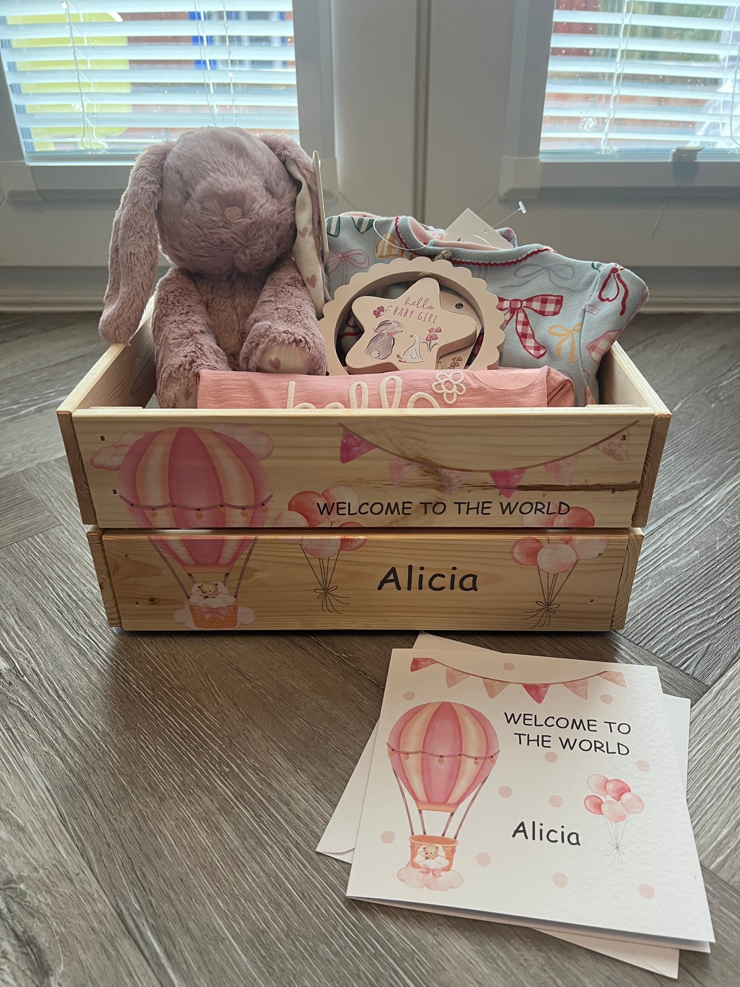 New Baby Girl Crate Box