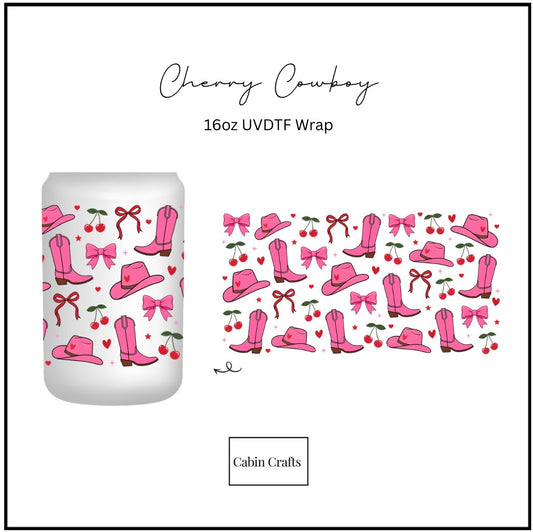 Cherry Cowboy 16oz UVDTF