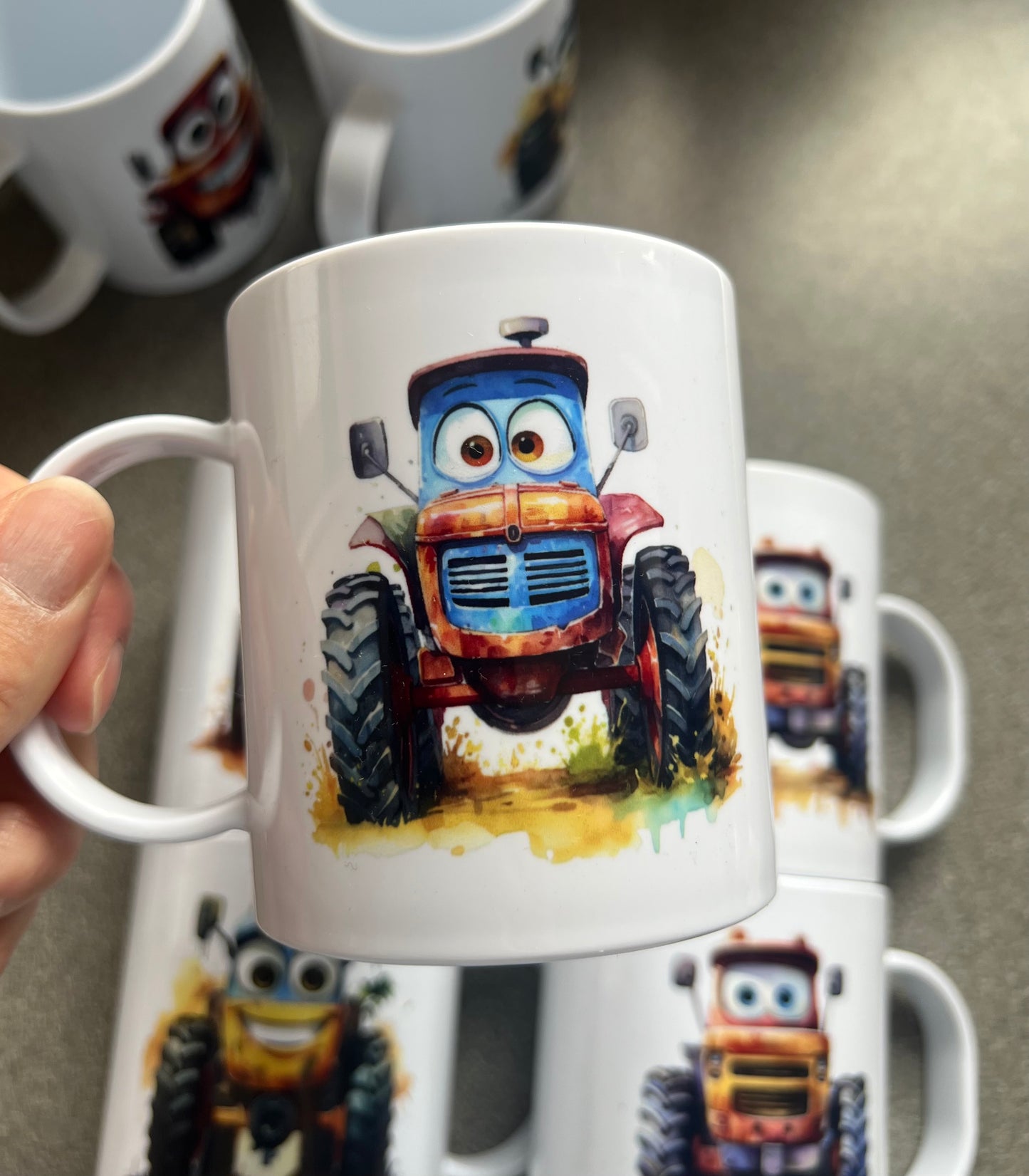Plastic Mugs - Tractors