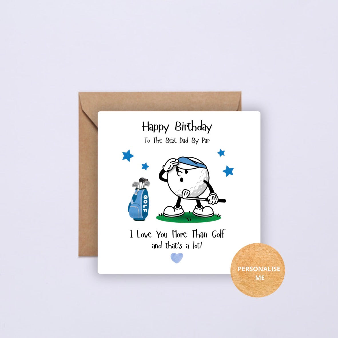 Golf Card - Choose colour (Father’s Day/ Birthday)