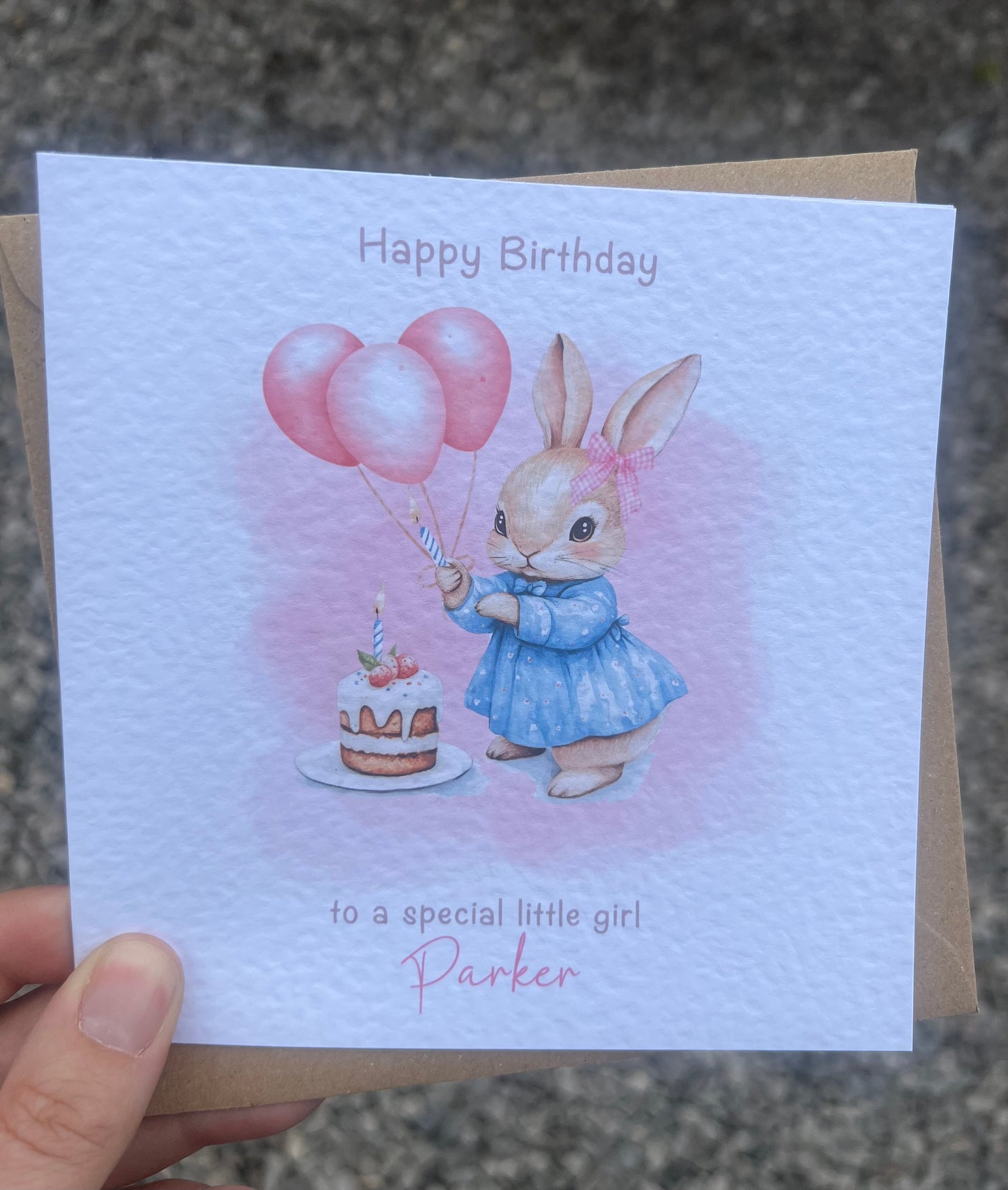 Birthday Card - Rabbit