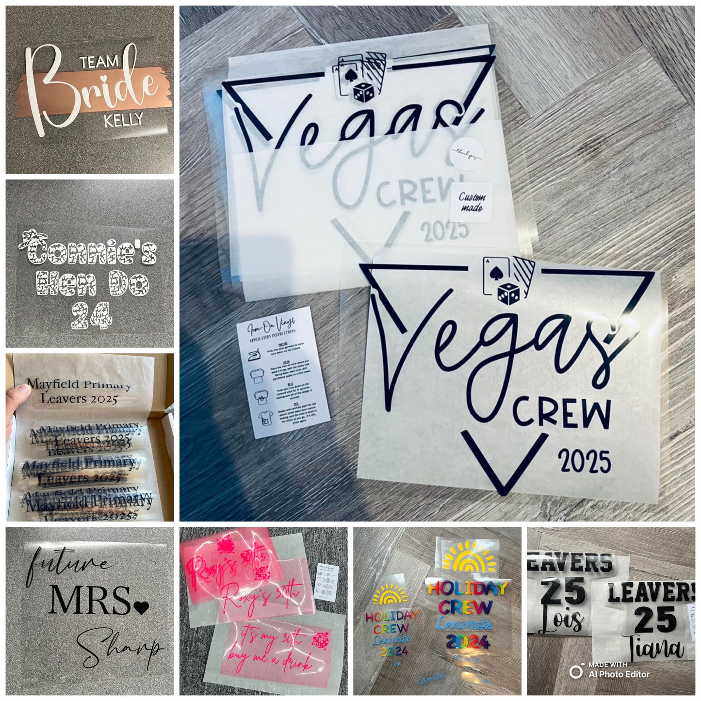 Clothing Decals - Custom Design