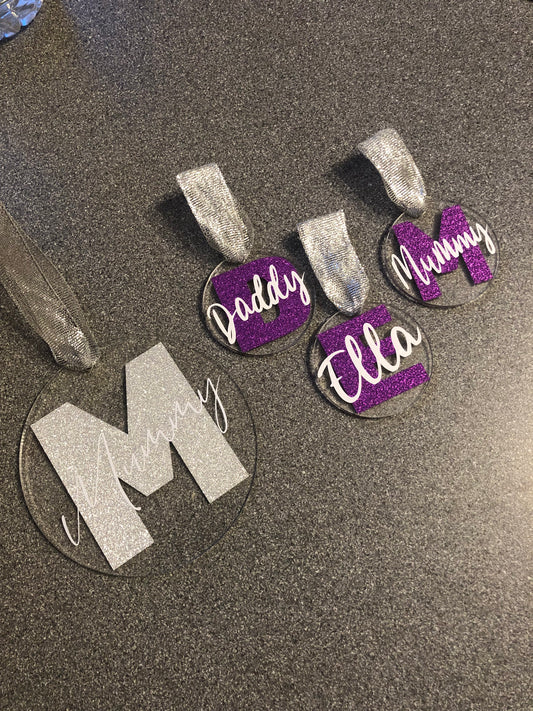 Acrylic Baubles - Personalised