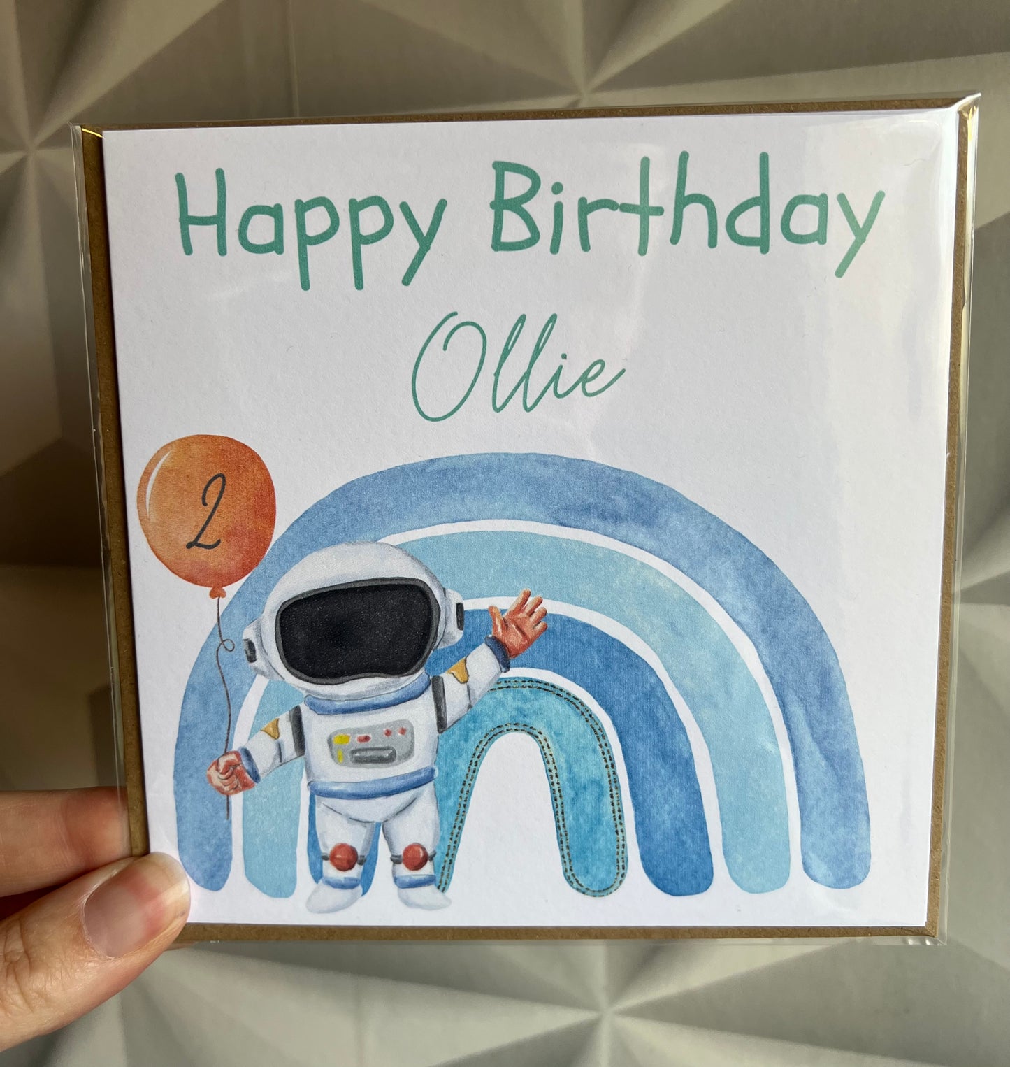 Personalised Boys Birthday Card.  Customise the Age
