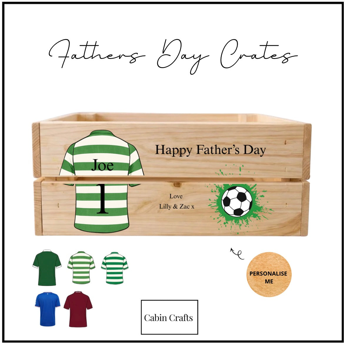 Football Crate.  (Birthday/ Father’s Day)