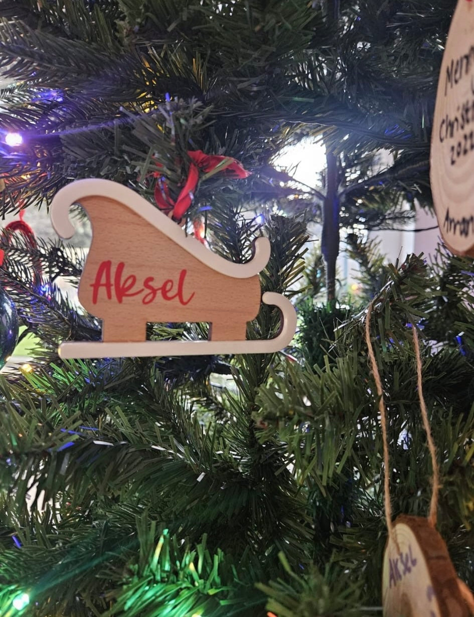 Sleigh Bauble - Personalised